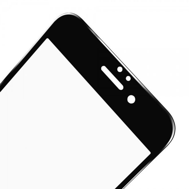 iPhone 6 Plus/6S Plus Schutzfolie aus gehärtetem Glas für die komplette Vorderseite von Amorus - schwarz