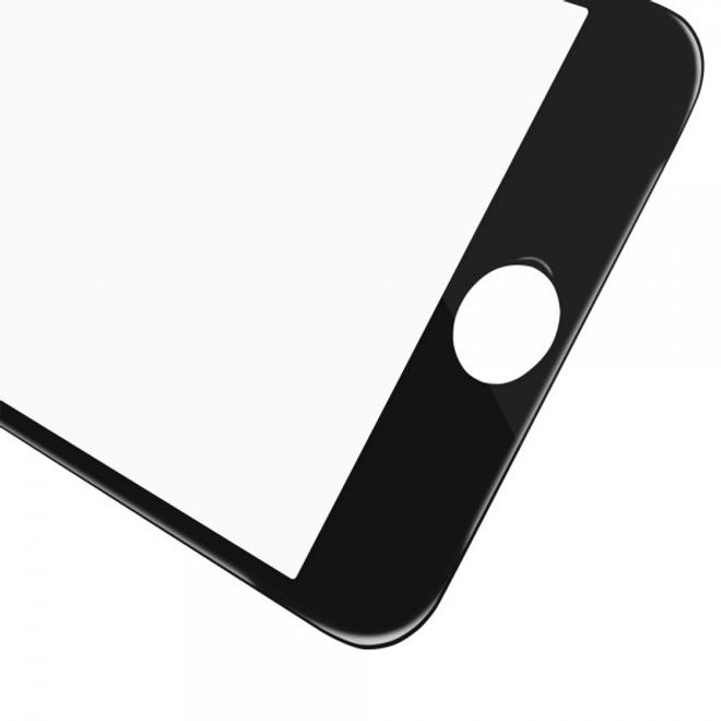 iPhone 6 Plus/6S Plus Schutzfolie aus gehärtetem Glas für die komplette Vorderseite von Amorus - schwarz