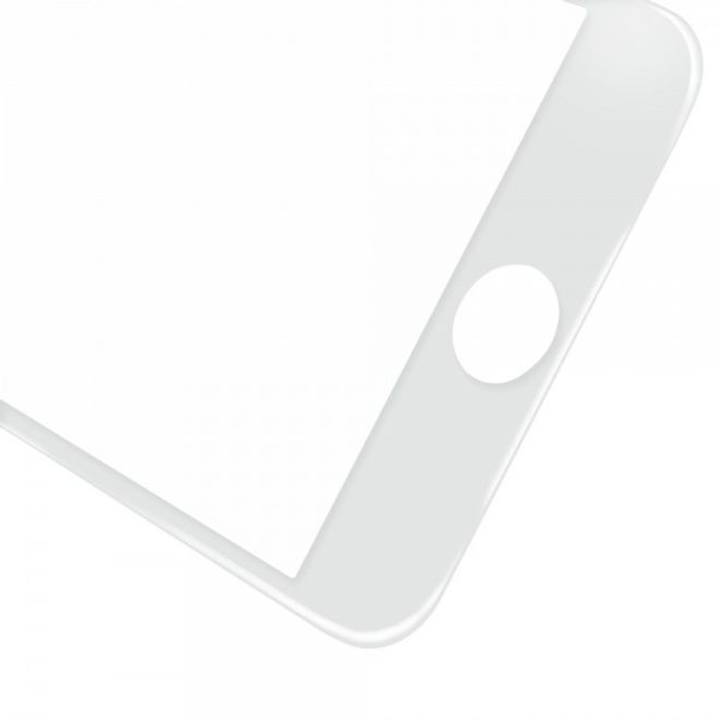iPhone 6 Plus/6S Plus Schutzfolie aus gehärtetem Glas für die komplette Vorderseite von Amorus - weiss