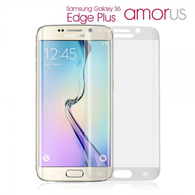 Galaxy S6 Edge Plus Vorderseite Komplettschutz aus Gorilla Glas von Amorus - grau