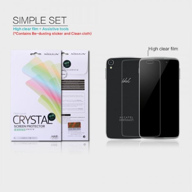 Alcatel One Touch Idol 3 5.5 Nillkin Schutzfolie mit Anti-Fingerabdruck Beschichtung
