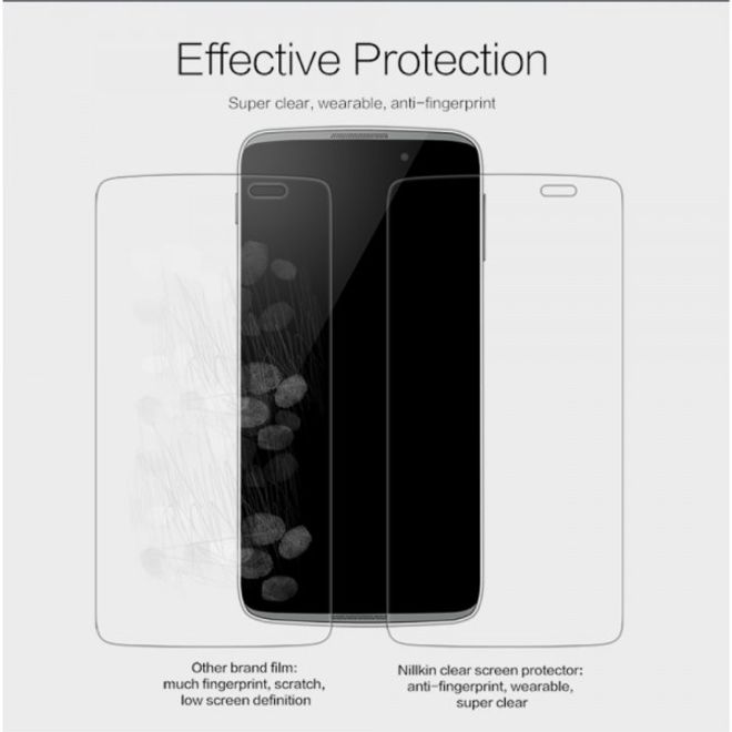 Alcatel One Touch Idol 3 5.5 Nillkin Schutzfolie mit Anti-Fingerabdruck Beschichtung