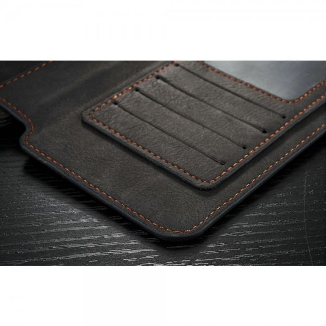 iPhone 6 Plus/6S Plus Caseme Hochwertiges Leder Portemonnaie mit abnehmbarem Case - schwarz