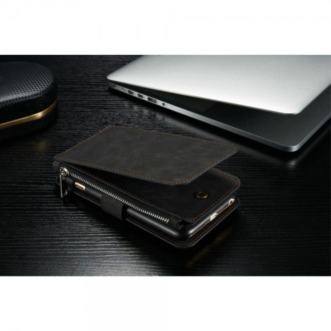 iPhone 6 Plus/6S Plus Caseme Hochwertiges Leder Portemonnaie mit abnehmbarem Case - schwarz