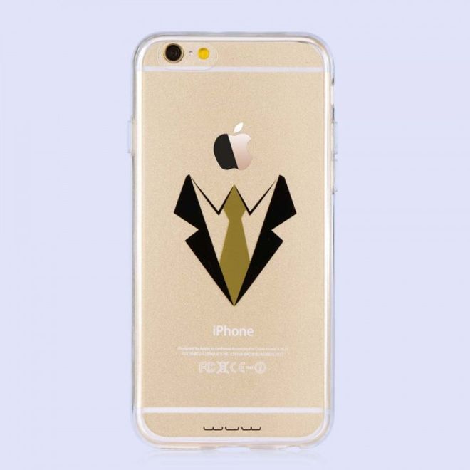 iPhone 6 Plus/6S Plus JLW Crystal Series Plastik Case mit Anzug und Krawatte