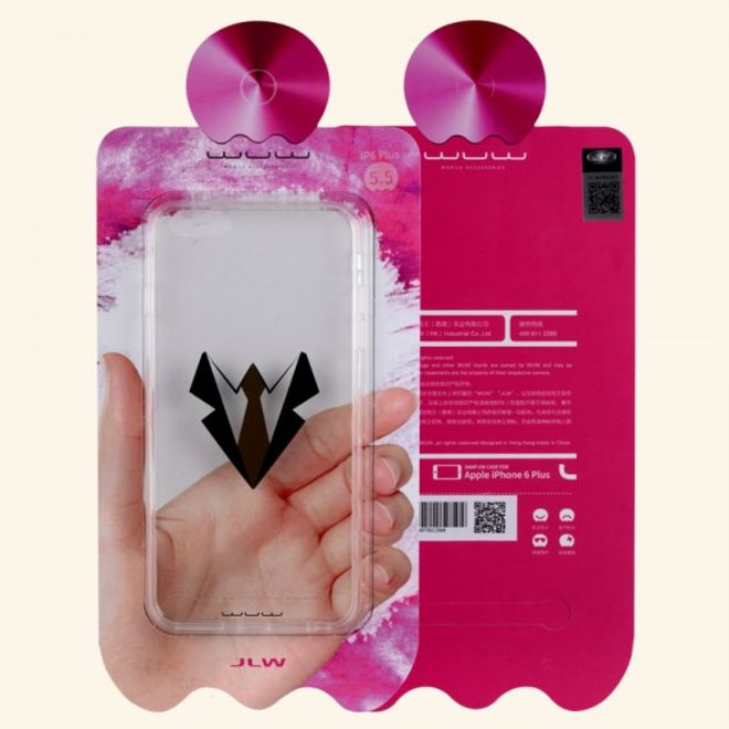 iPhone 6 Plus/6S Plus JLW Crystal Series Plastik Case mit Anzug und Krawatte