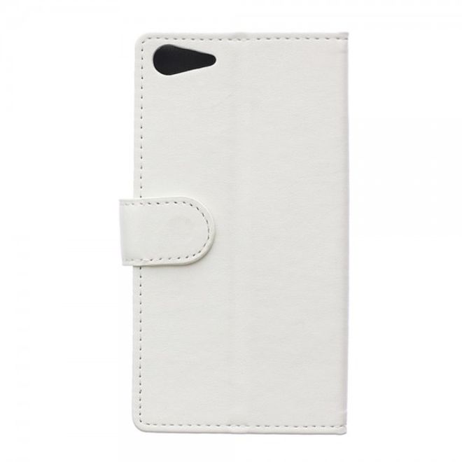 Wiko Highway Star 4G Magnetisches Leder Case mit Standfunktion - weiss