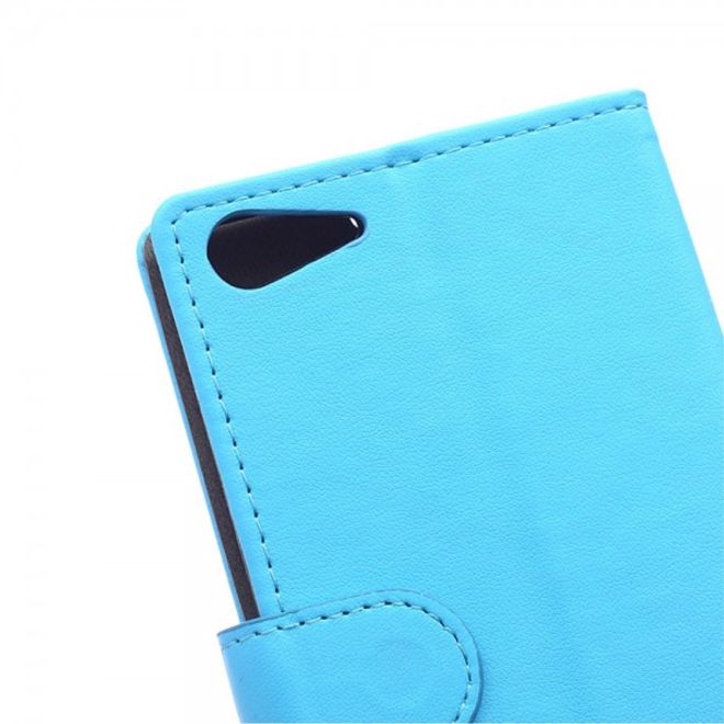 Wiko Highway Star 4G Magnetisches Leder Case mit Standfunktion - blau