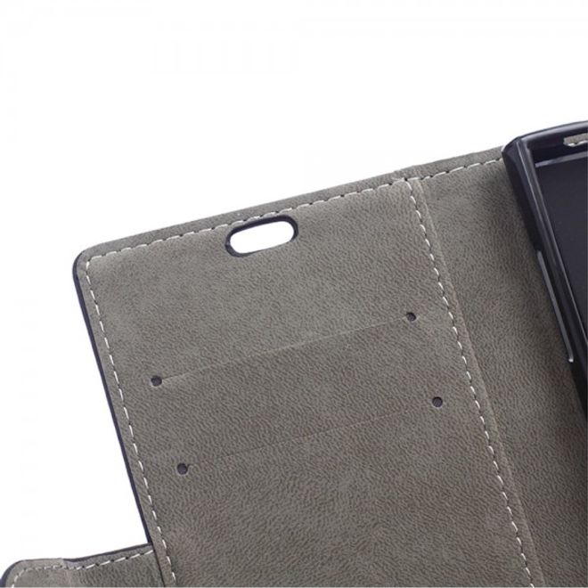 Wiko Highway Star 4G Magnetisches Leder Case mit Standfunktion - blau