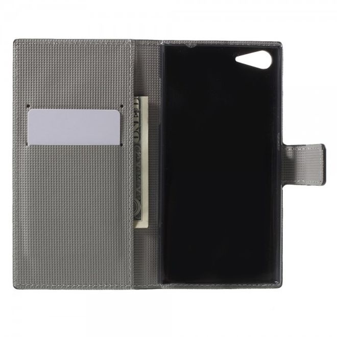 Wiko Highway Star 4G Leder Case mit USA Flagge retro-style