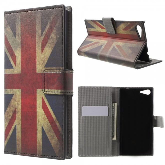 Wiko Highway Star 4G Leder Case mit UK Flagge retro-style