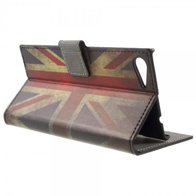 Wiko Highway Star 4G Leder Case mit UK Flagge retro-style
