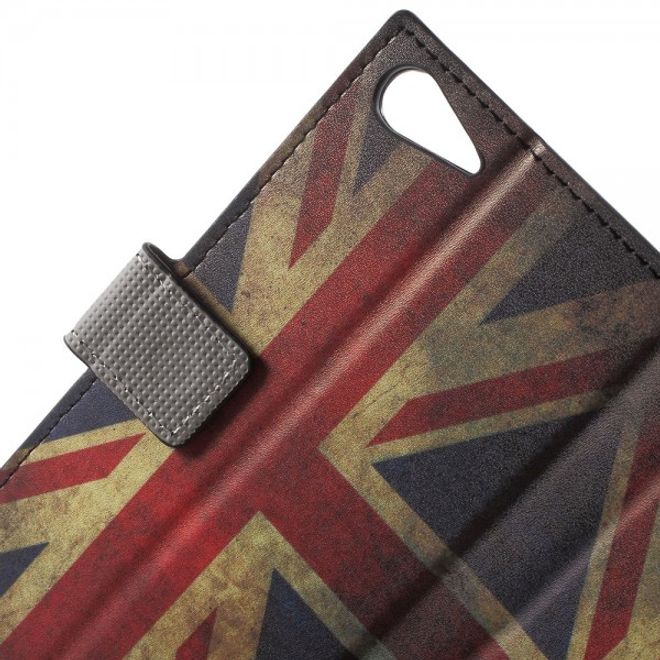 Wiko Highway Star 4G Leder Case mit UK Flagge retro-style