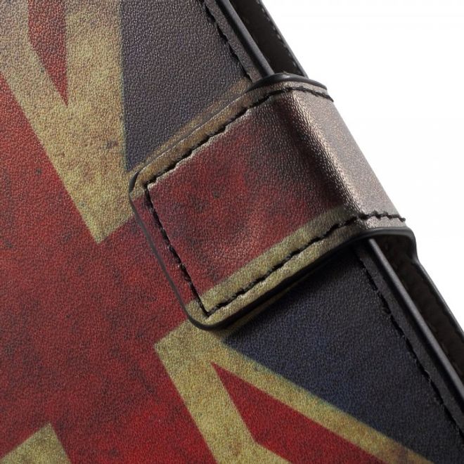 Wiko Highway Star 4G Leder Case mit UK Flagge retro-style