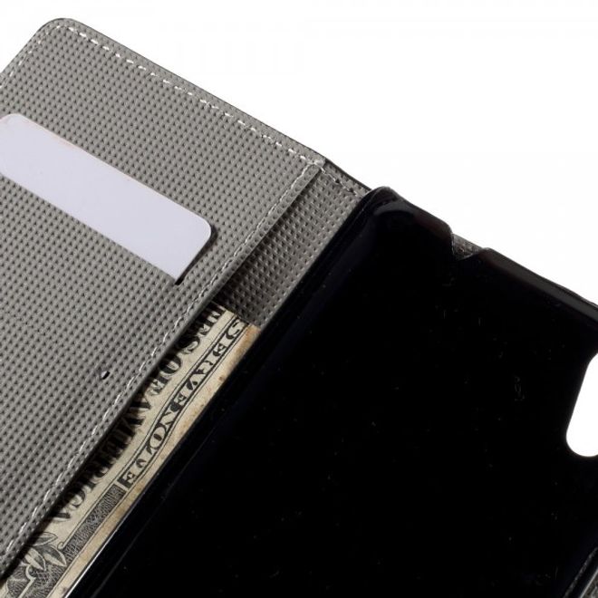 Wiko Rainbow Up Leder Case mit UK Flagge retro-style