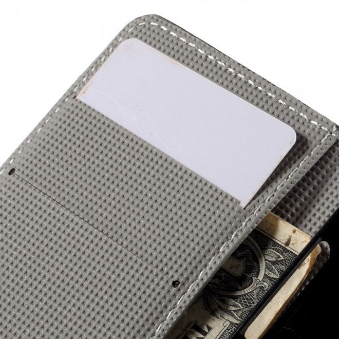 Wiko Sunset2 Leder Case mit farbigem Muster