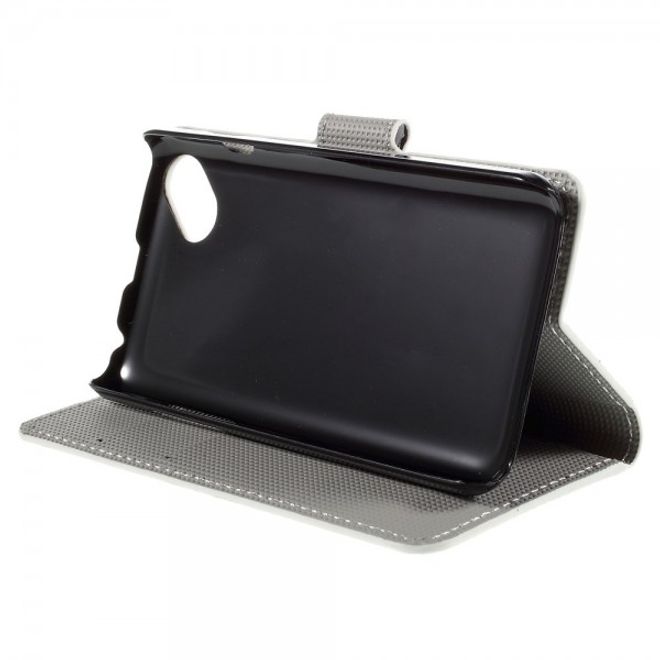 Wiko Sunset2 Leder Case mit Zebrastreifen
