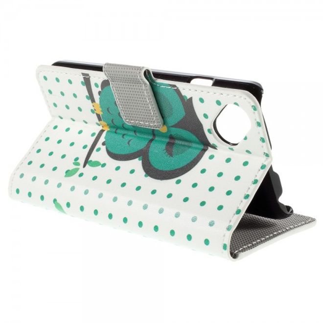Wiko Sunset2 Leder Case mit schlafender Eule
