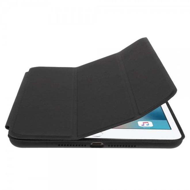 iPad Mini 4 Tablet Hülle - schlankes Bookcover - dreifach faltbar mit Standfunktion - schwarz