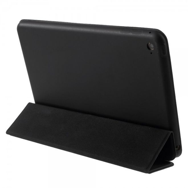 iPad Mini 4 Tablet Hülle - schlankes Bookcover - dreifach faltbar mit Standfunktion - schwarz