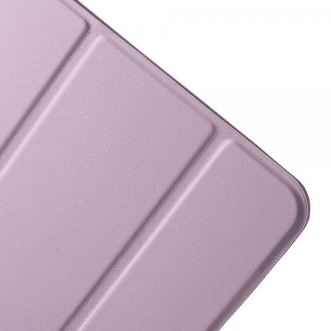 iPad Mini 4 Hülle - dreifach faltbares Case mit Standfunktion - Leder Bookcover - Tri-fold Series - rosa