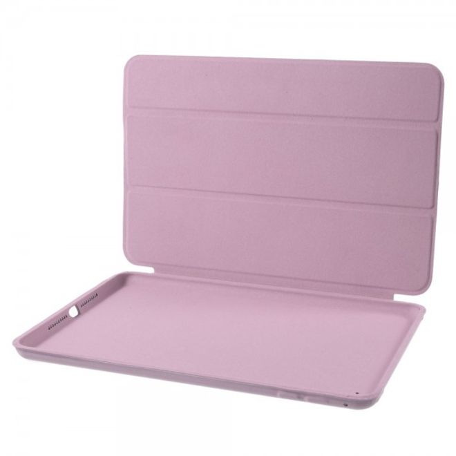 iPad Mini 4 Hülle - dreifach faltbares Case mit Standfunktion - Leder Bookcover - Tri-fold Series - rosa