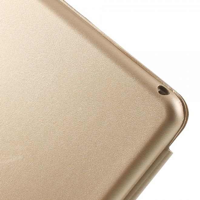 Étui fin en cuir à trois volets pour iPad Mini 4 avec fonction support - Champagne