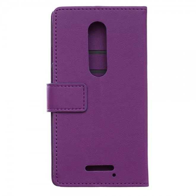 Motorola Moto X Force Magnetisches Leder Flip Case mit Standfunktion - purpur