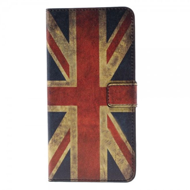 Huawei Nexus 6P Leder Case mit UK Flagge retro-style