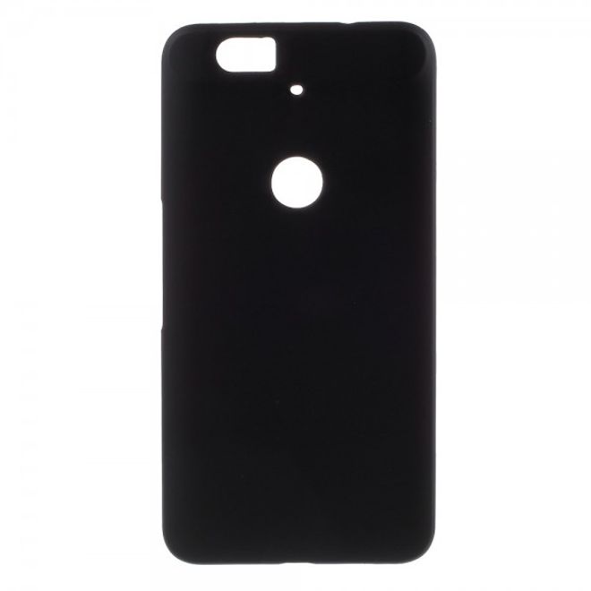Huawei Nexus 6P Gummiertes Hart Plastik Case - schwarz