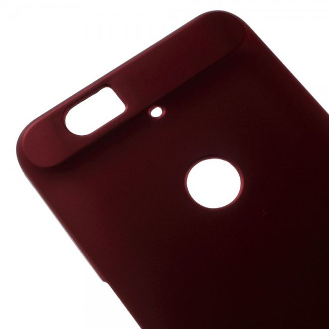 Huawei Nexus 6P Gummiertes Hart Plastik Case - rot
