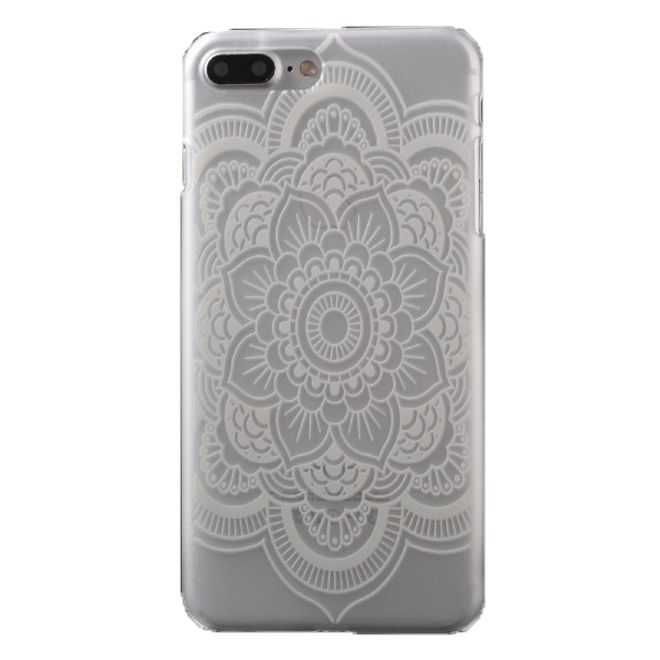 iPhone 8 Plus / 7 Plus Case - Handyhülle aus transparentem Hart Plastik - grosse Blume