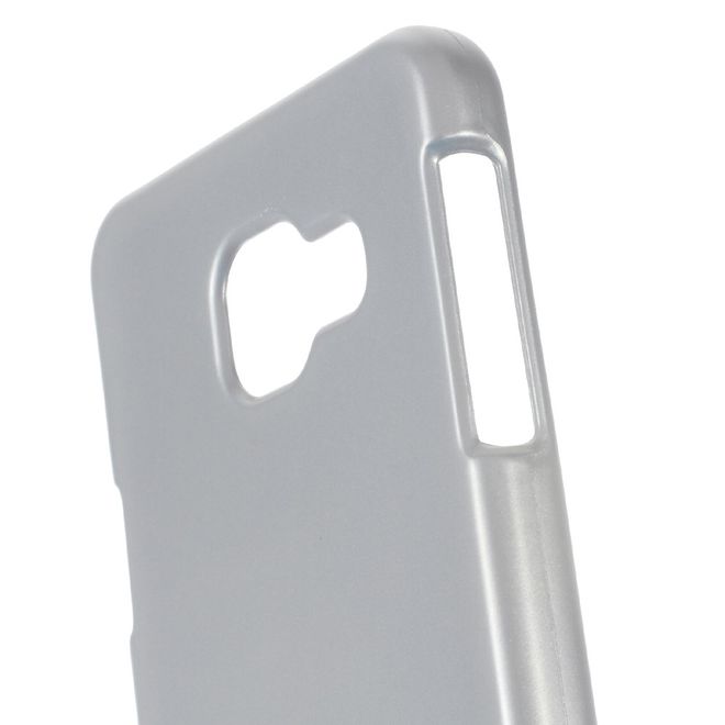 Goospery - Samsung Galaxy A3 (2016) Handy Hülle - TPU Soft Case - i Jelly Metal Series - silber