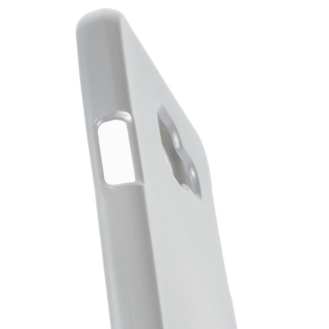 Goospery - Samsung Galaxy A3 (2016) Handy Hülle - TPU Soft Case - i Jelly Metal Series - silber