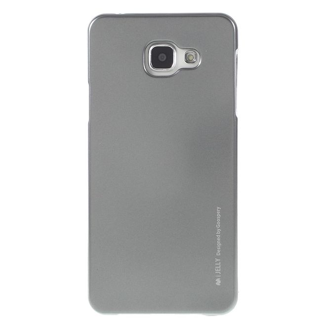 Goospery - Hülle für Samsung Galaxy A7 (2016) - Cover aus elastischem Gummi - i Jelly Series - grau