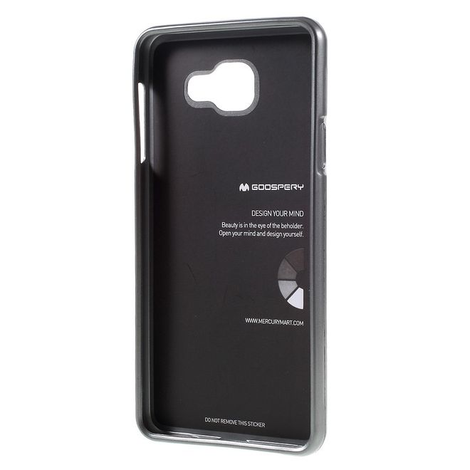 Goospery - Hülle für Samsung Galaxy A7 (2016) - Cover aus elastischem Gummi - i Jelly Series - grau