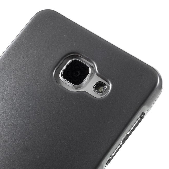 Goospery - Hülle für Samsung Galaxy A7 (2016) - Cover aus elastischem Gummi - i Jelly Series - grau