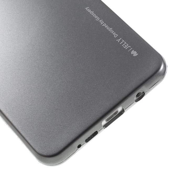 Goospery - Hülle für Samsung Galaxy A7 (2016) - Cover aus elastischem Gummi - i Jelly Series - grau