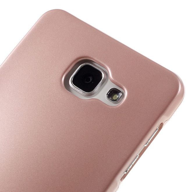 Goospery - Hülle für Samsung Galaxy A7 (2016) - Cover aus elastischem Gummi - i Jelly Series - rosagold