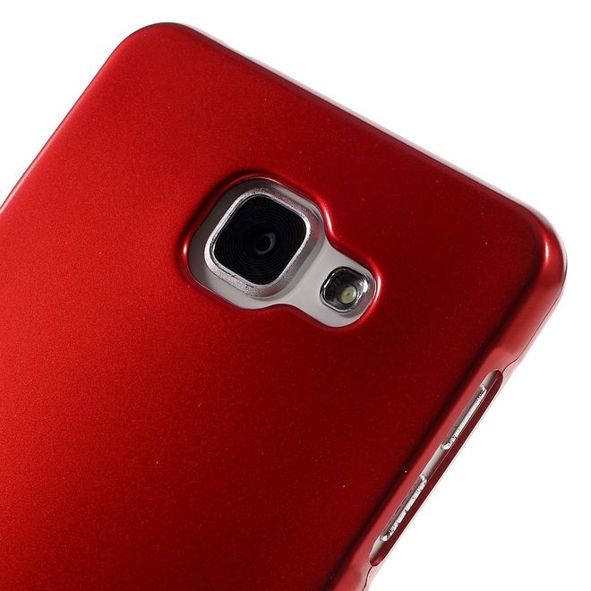 Goospery - Hülle für Samsung Galaxy A7 (2016) - Cover aus elastischem Gummi - i Jelly Series - rot
