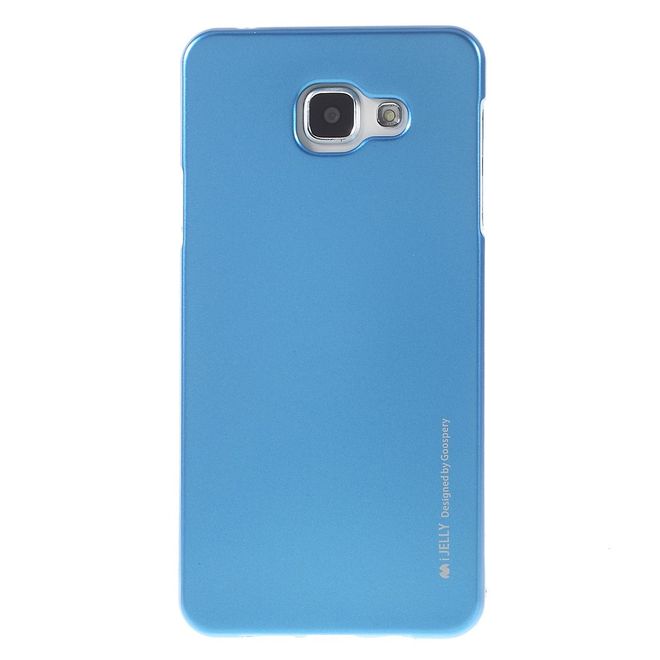 Goospery - Hülle für Samsung Galaxy A7 (2016) - Cover aus elastischem Gummi - i Jelly Series - blau