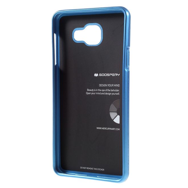 Goospery - Hülle für Samsung Galaxy A7 (2016) - Cover aus elastischem Gummi - i Jelly Series - blau