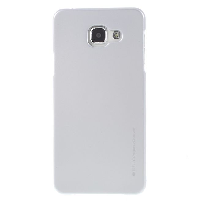 Goospery - Hülle für Samsung Galaxy A7 (2016) - Cover aus elastischem Gummi - i Jelly Series - silber