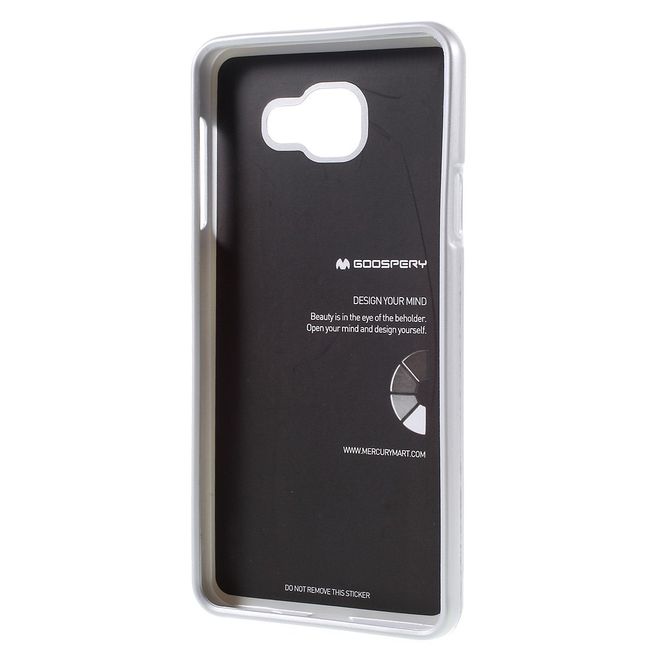 Goospery - Hülle für Samsung Galaxy A7 (2016) - Cover aus elastischem Gummi - i Jelly Series - silber