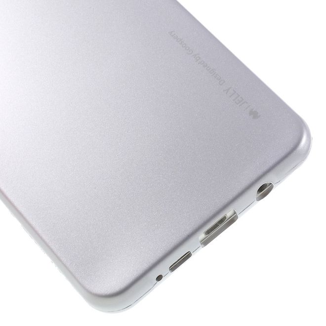 Goospery - Hülle für Samsung Galaxy A7 (2016) - Cover aus elastischem Gummi - i Jelly Series - silber