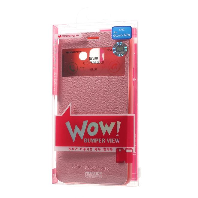Goospery - Cover für Samsung Galaxy A7 (2016) - Handyhülle aus Plastik - Wow Bumper Series - pink