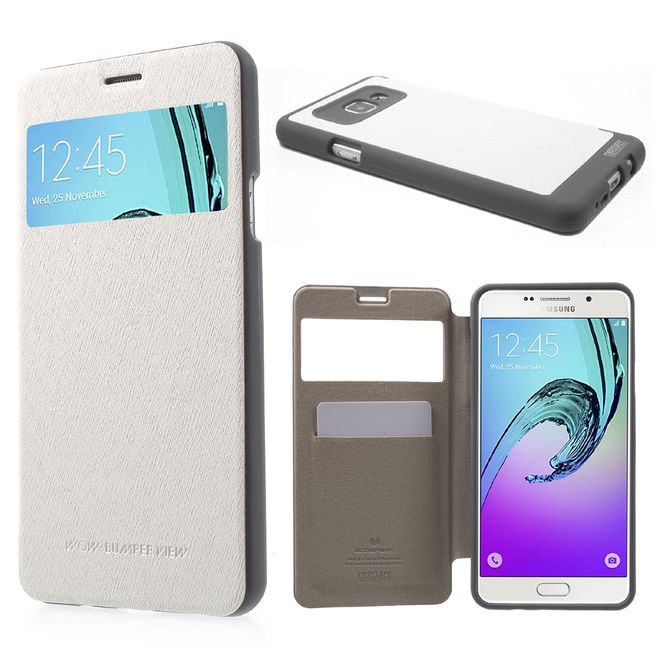 Goospery - Cover für Samsung Galaxy A7 (2016) - Handyhülle aus Plastik - Wow Bumper Series - weiss