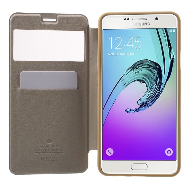 Goospery - Cover für Samsung Galaxy A7 (2016) - Handyhülle aus Plastik - Wow Bumper Series - gold
