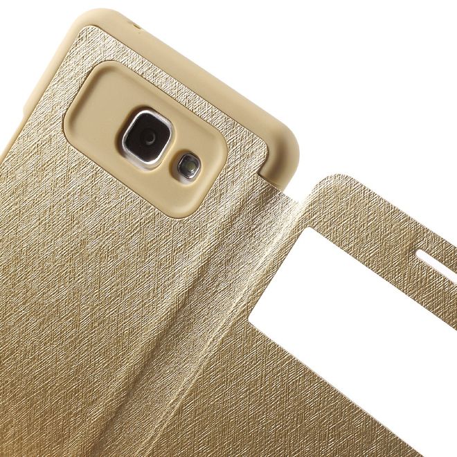 Goospery - Cover für Samsung Galaxy A7 (2016) - Handyhülle aus Plastik - Wow Bumper Series - gold