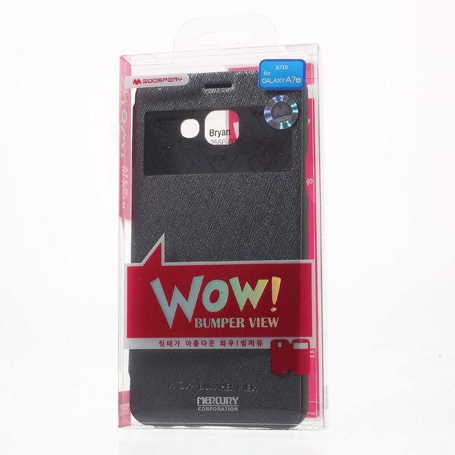 Goospery - Cover für Samsung Galaxy A7 (2016) - Handyhülle aus Plastik - Wow Bumper Series - grau